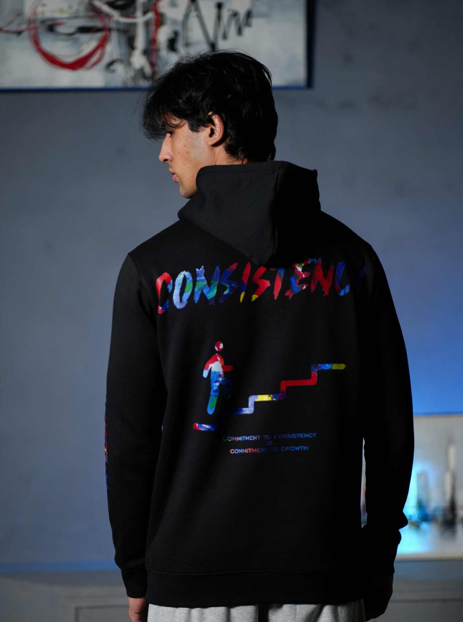 Consistency Black Hoodie