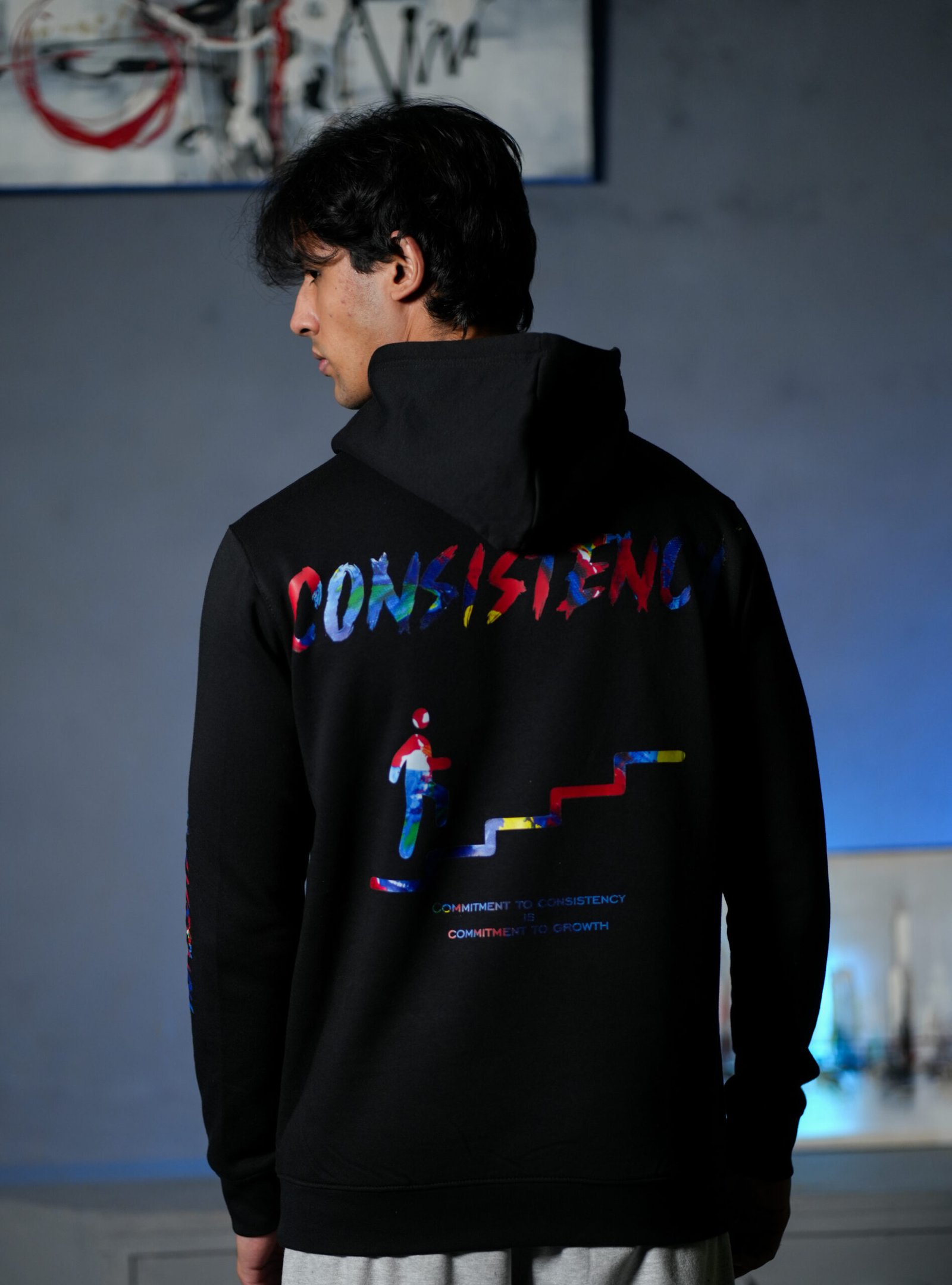 Consistency Black Hoodie - Image 5