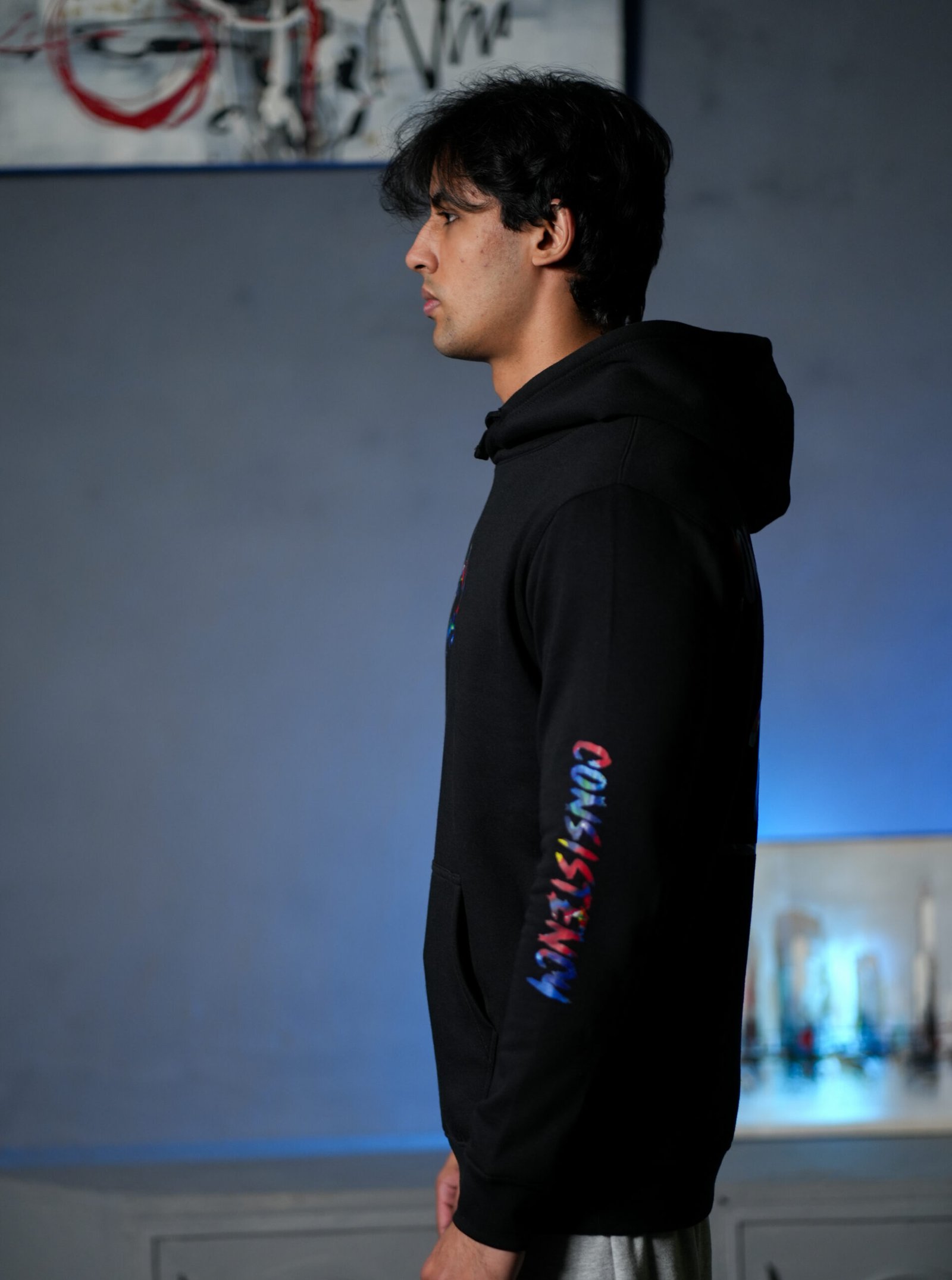 Consistency Black Hoodie - Image 4